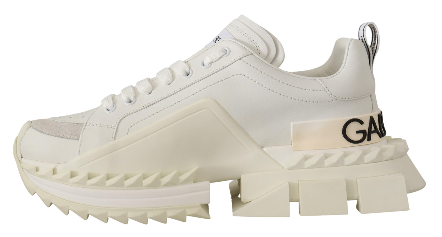 White Super Queen Sneakers Leather Shoes