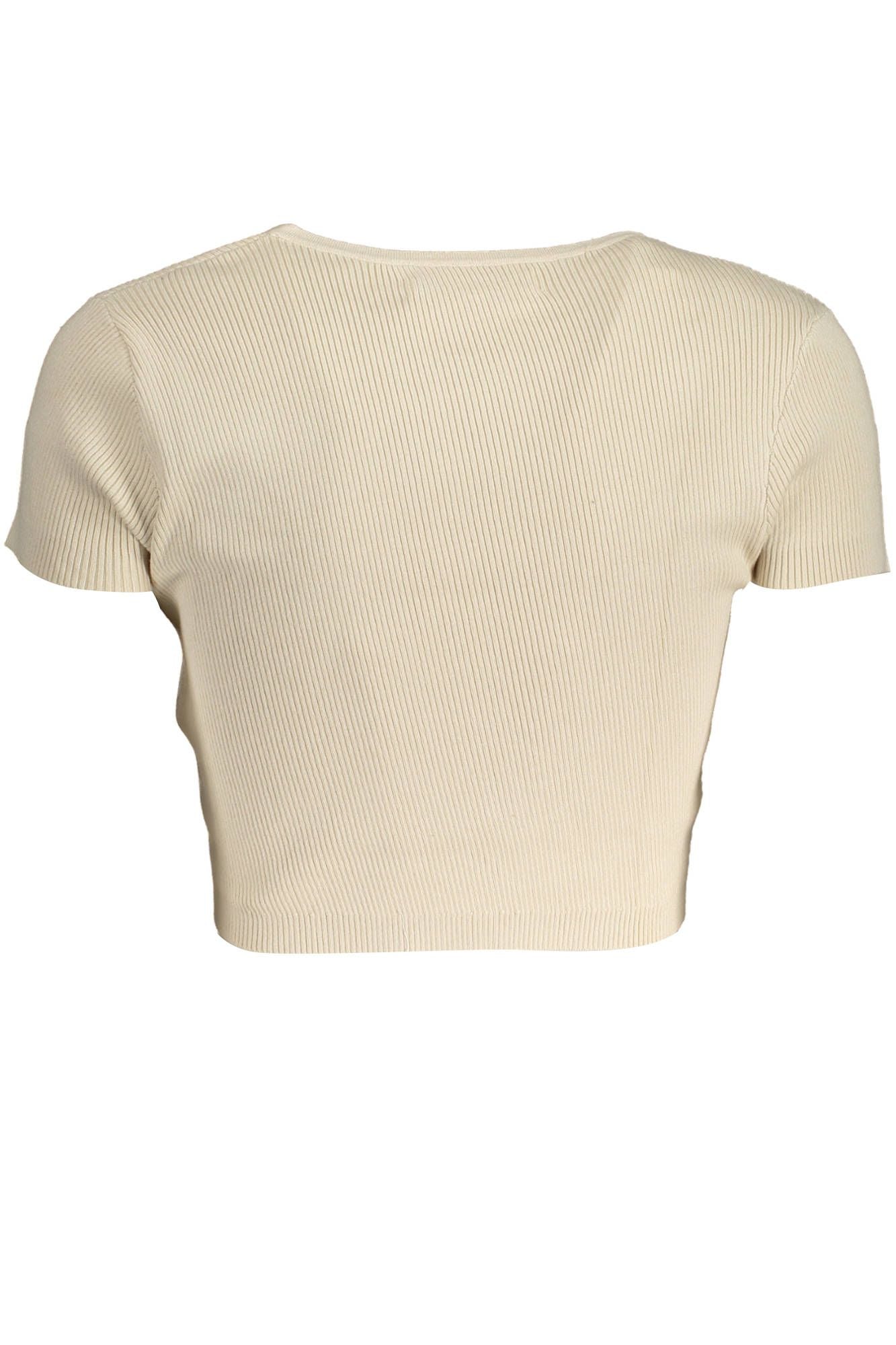 Beige Cotton Tops & T-Shirt