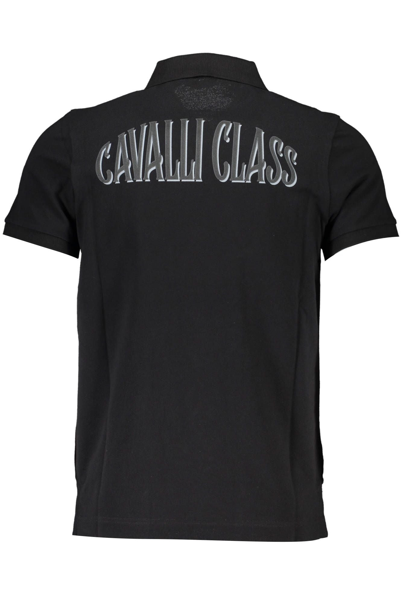 Black Cotton Polo Shirt