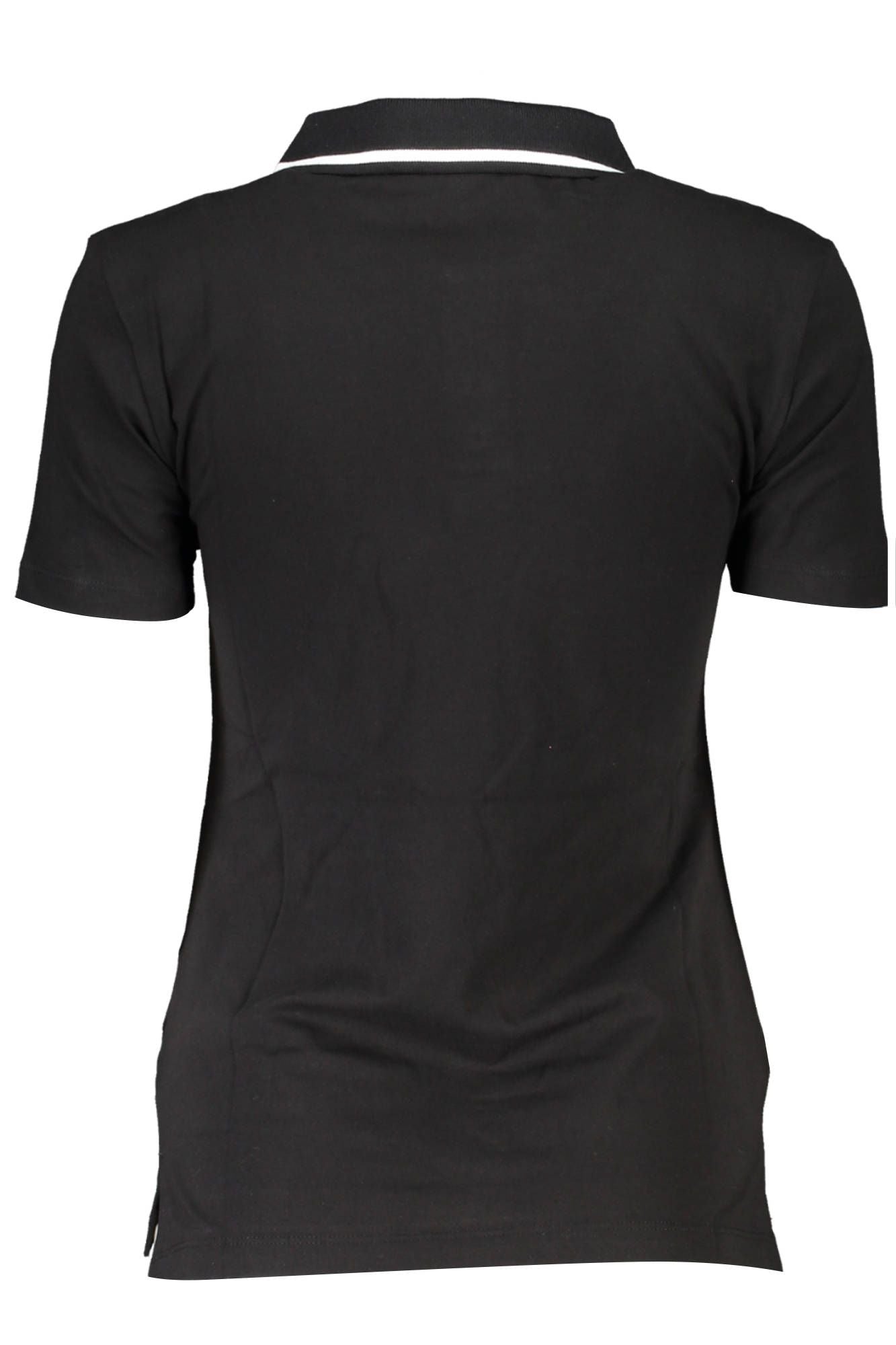 Black Cotton Polo Shirt
