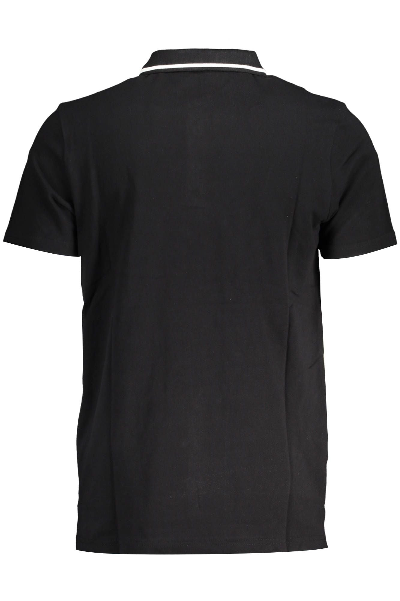 Black Cotton Polo Shirt