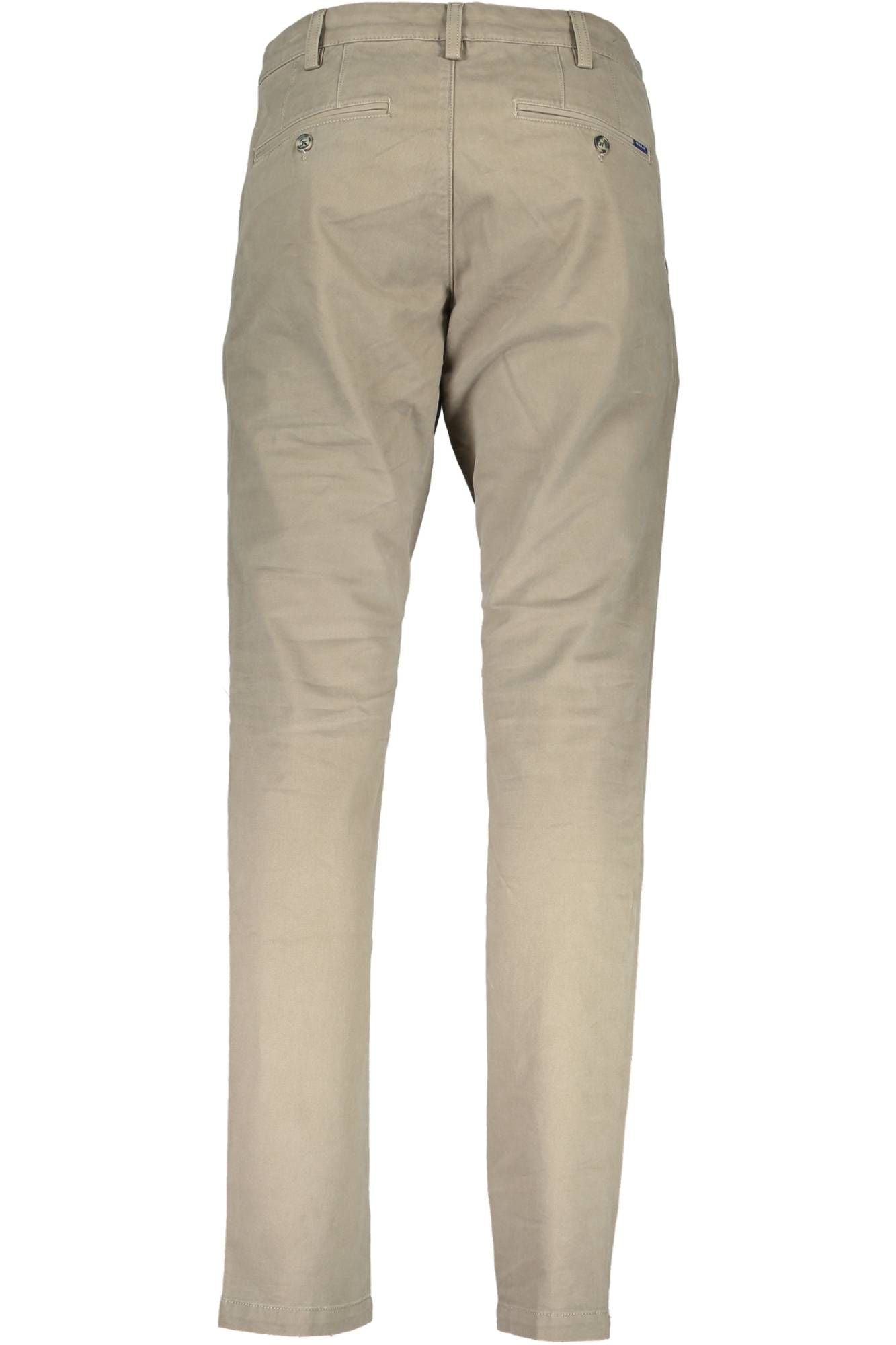 Beige Cotton Jeans & Pant
