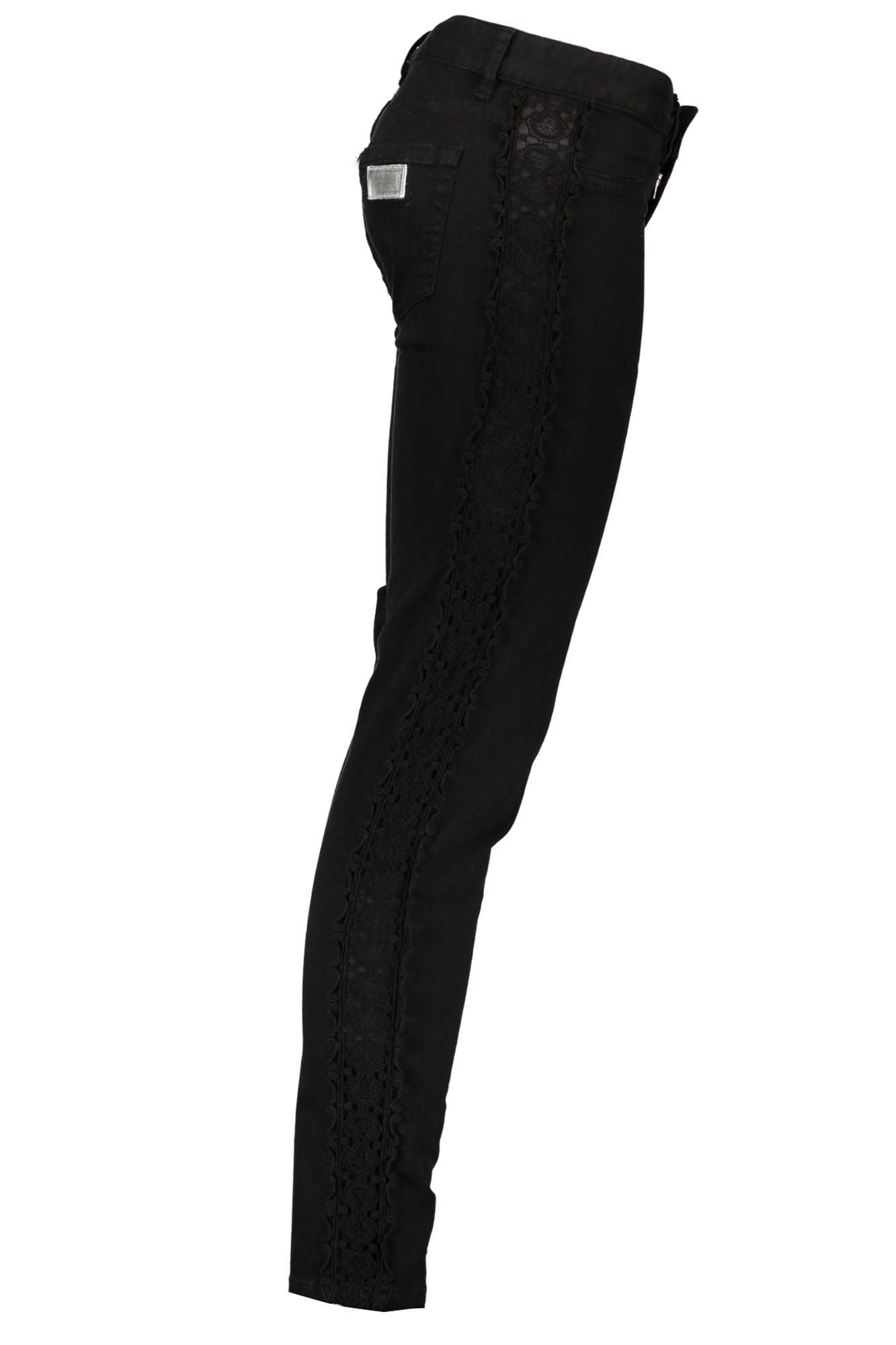 Black Cotton Jeans & Pant