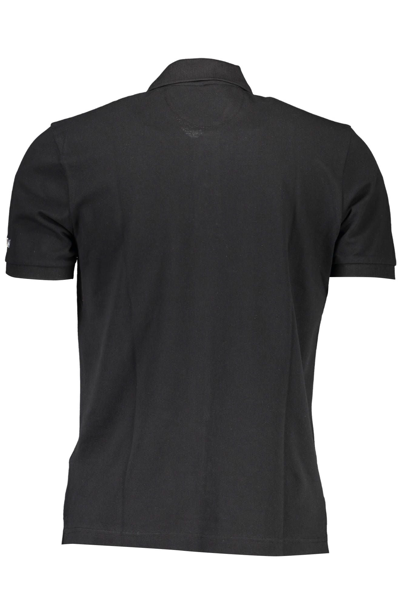 Black Cotton Polo Shirt