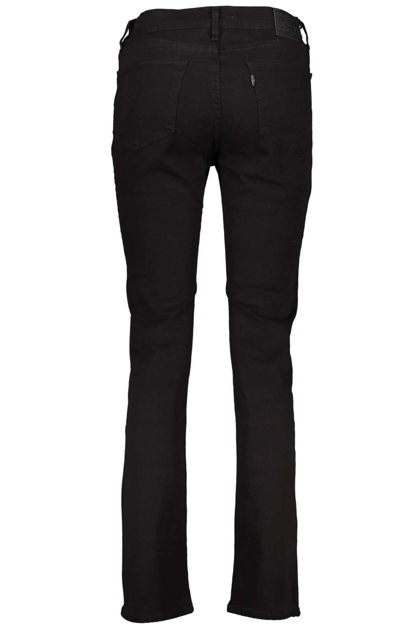 Black Cotton Jeans & Pant