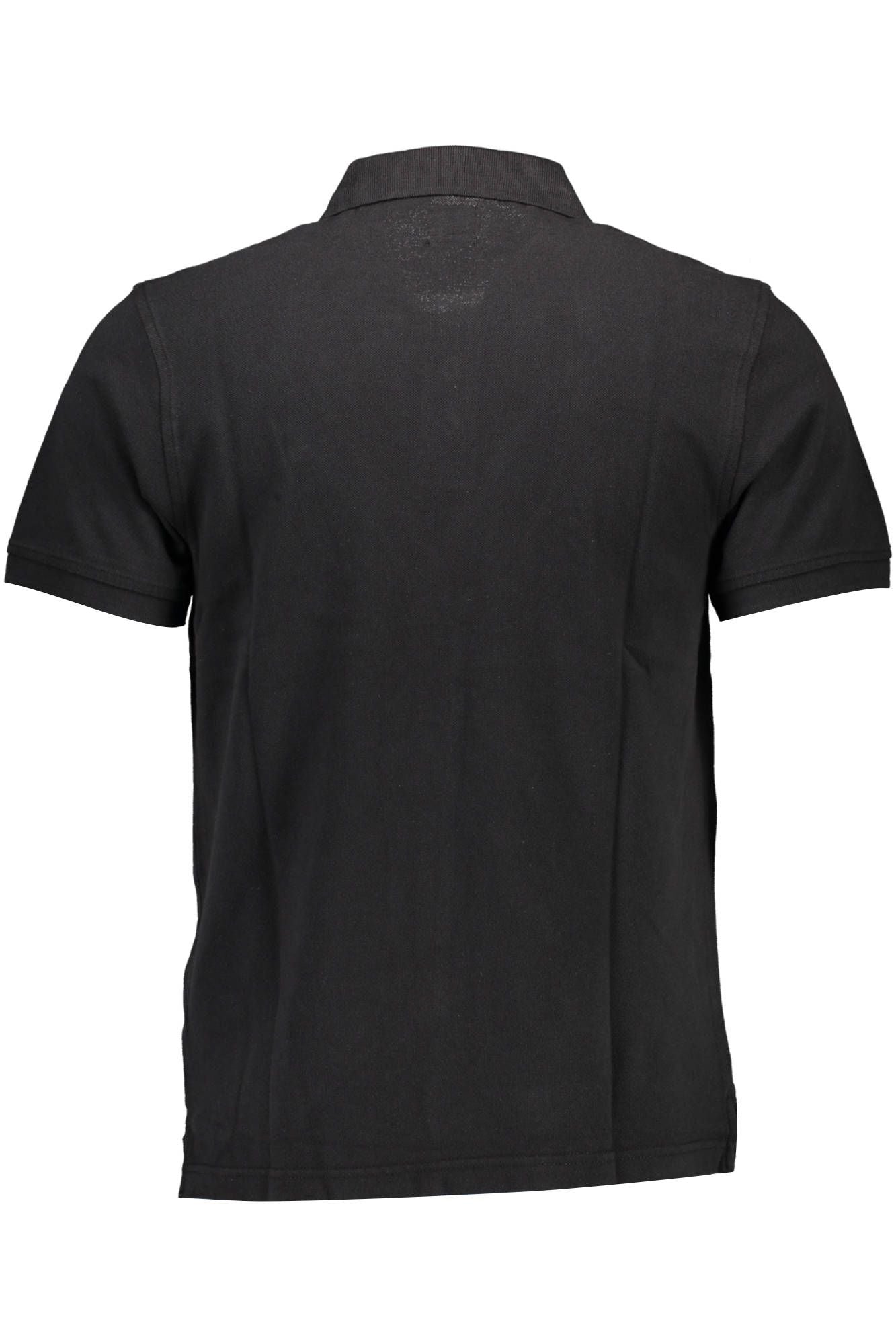 Black Cotton Polo Shirt