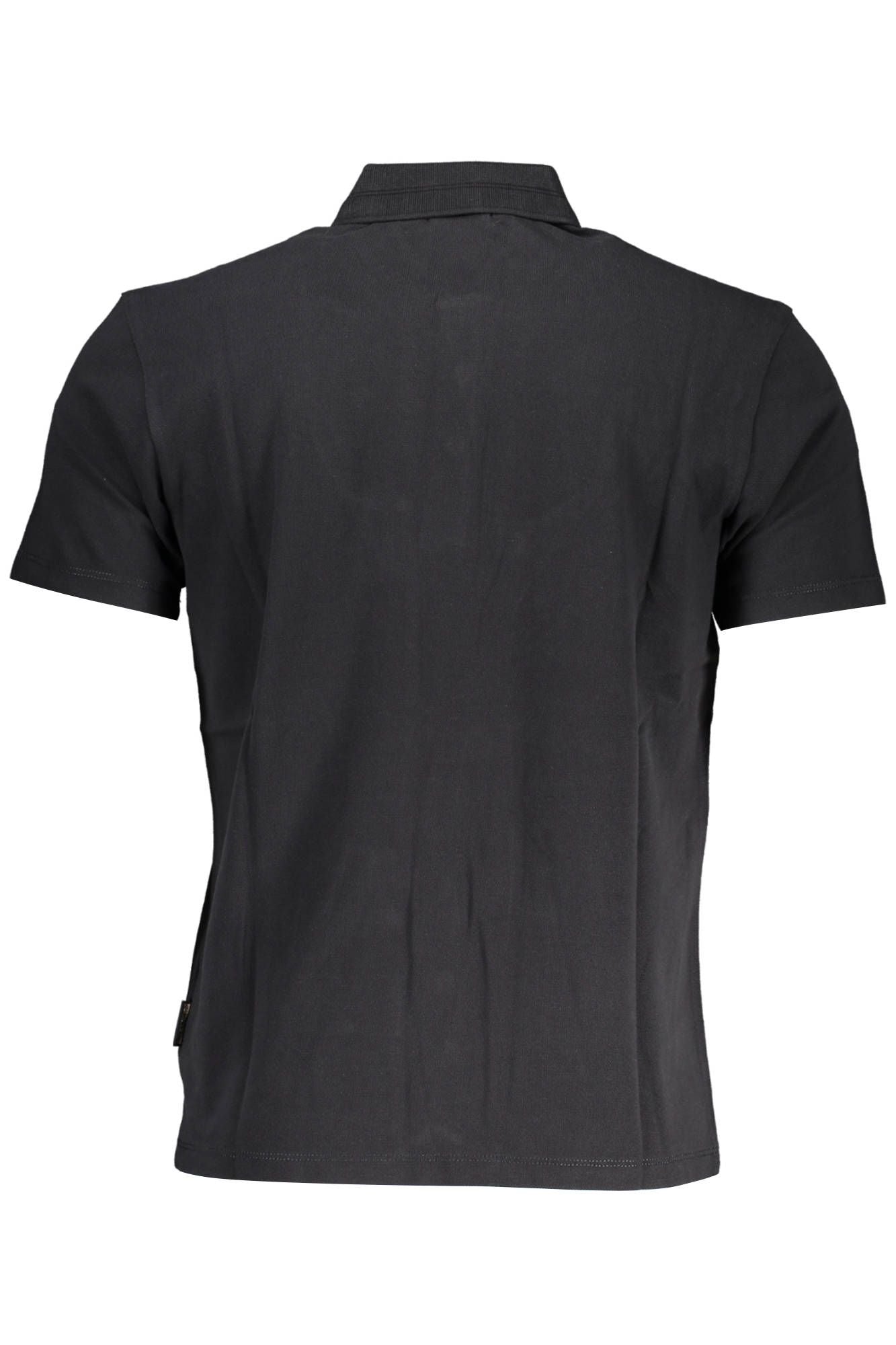 Black Cotton Polo Shirt