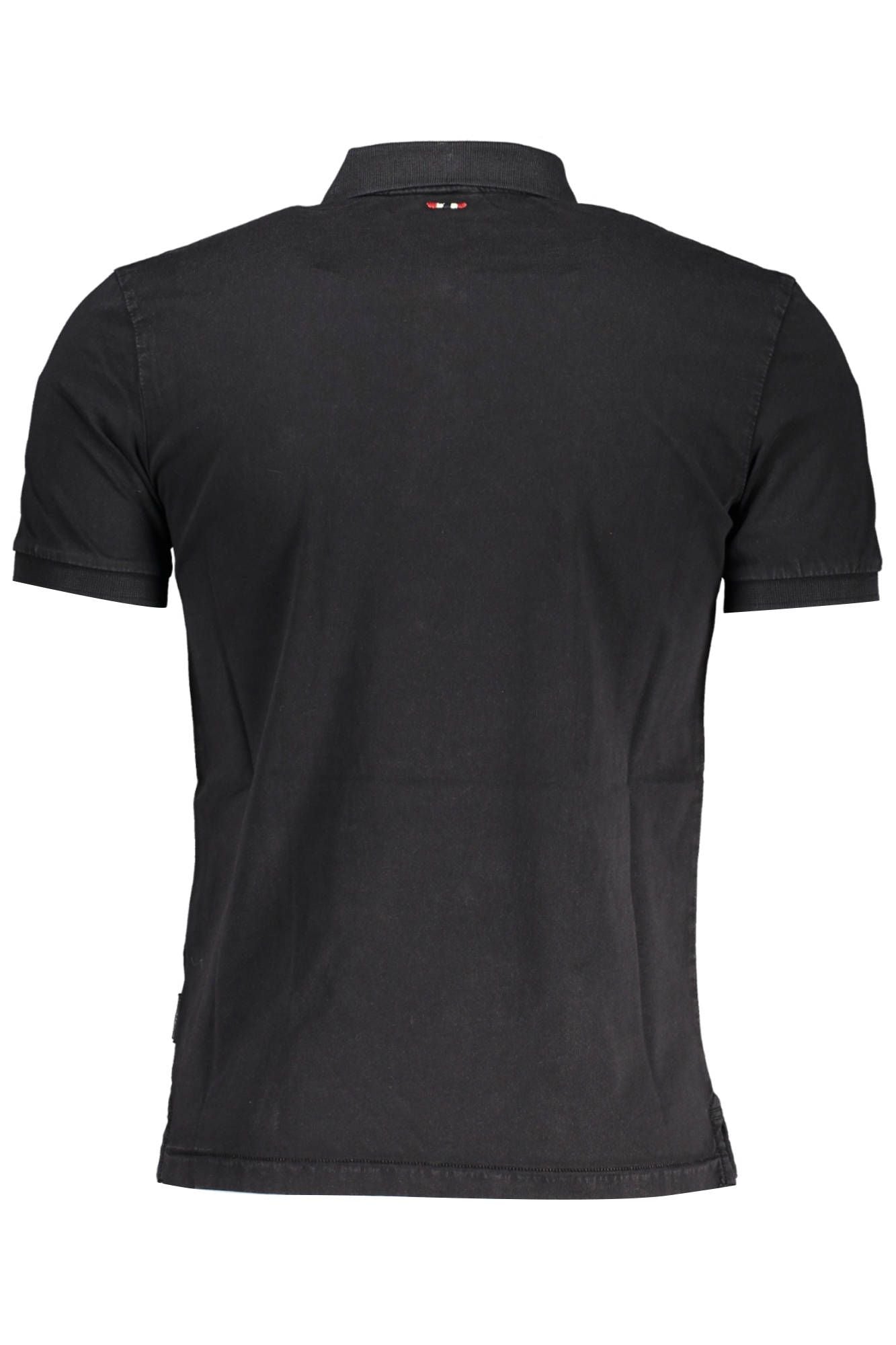 Black Cotton Polo Shirt