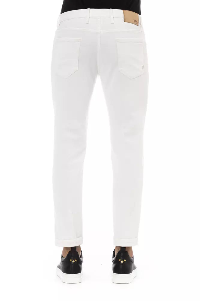 White Cotton Jeans & Pant