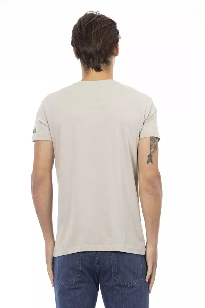 Beige Cotton T-Shirt