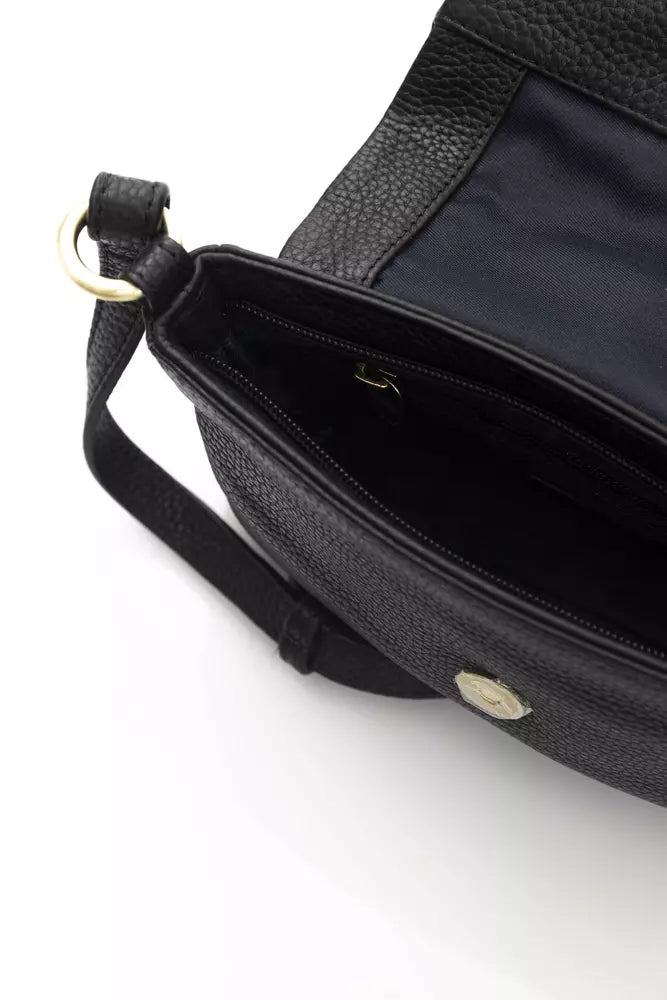 Black Cowhide Crossbody Bag