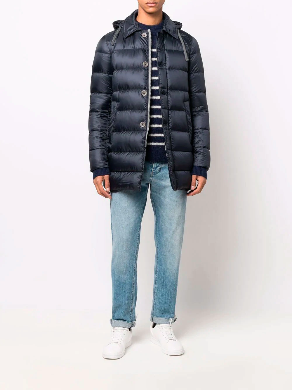Blue Polyamide Jacket
