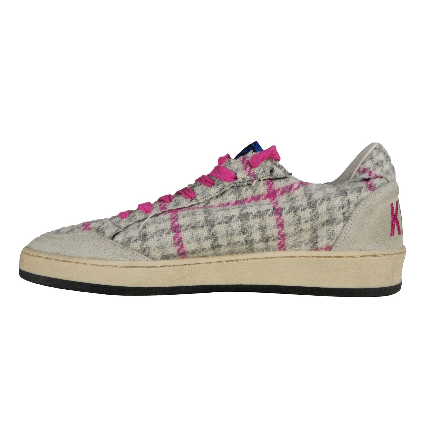 Fuchsia Leather Sneaker