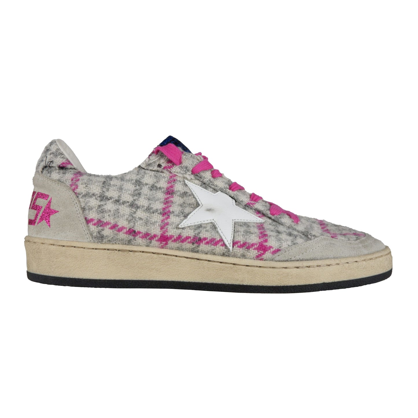 Fuchsia Leather Sneaker