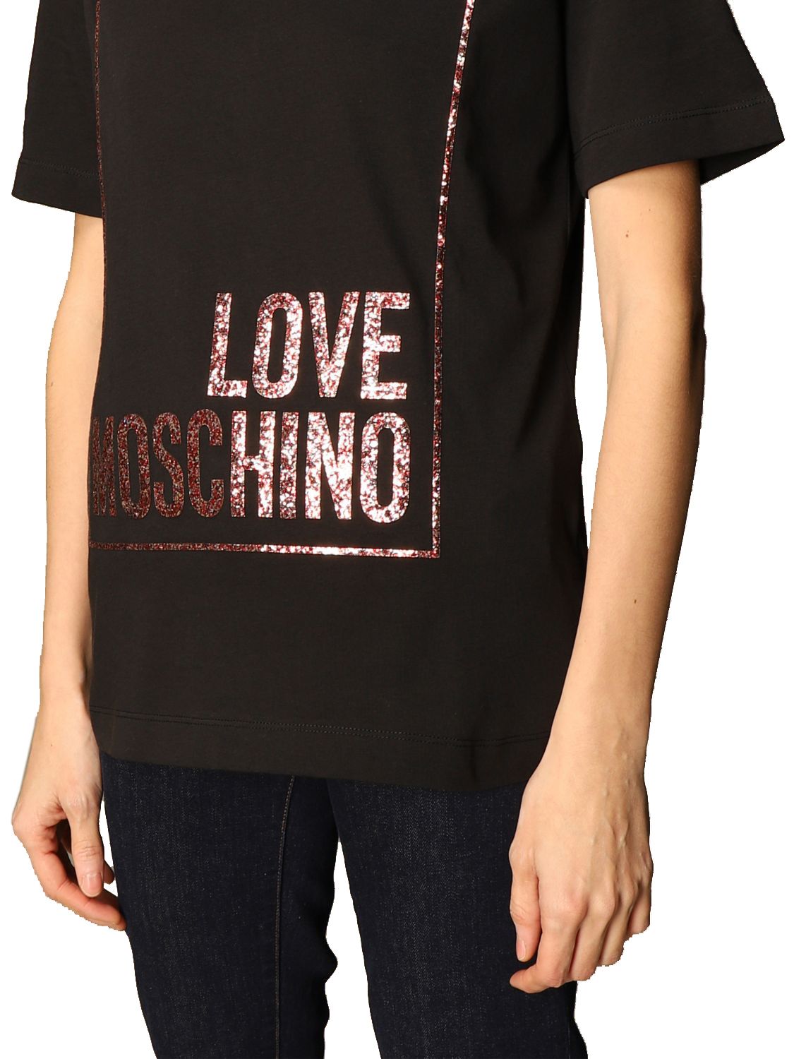 Black Cotton Tops & T-Shirt