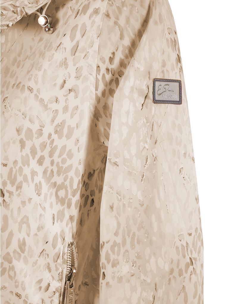 Beige Polyester Jackets & Coat