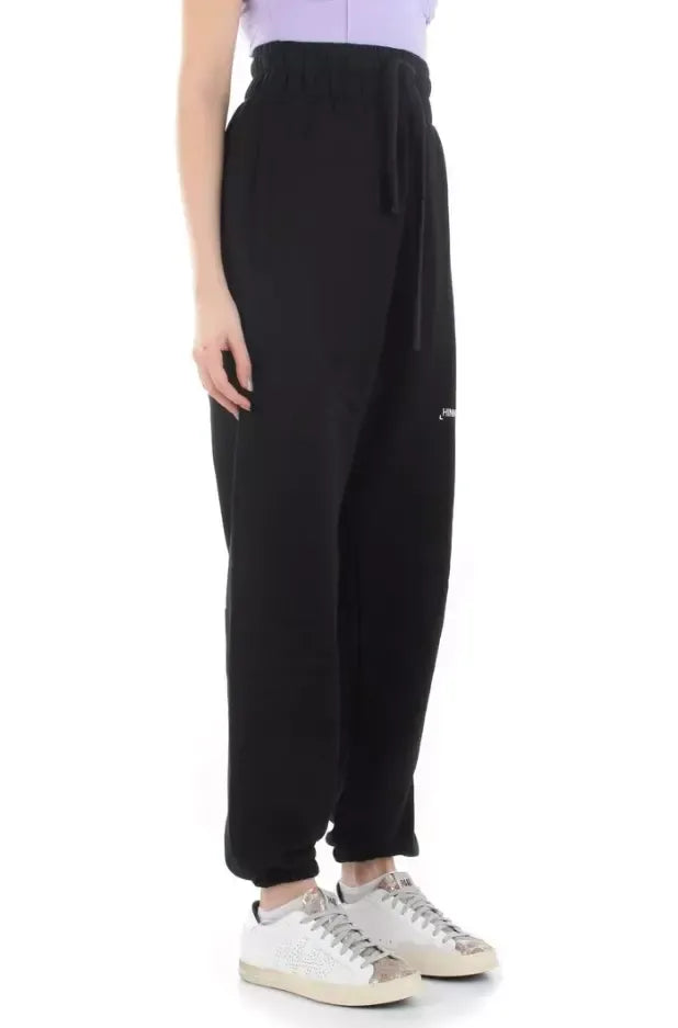 Black Cotton Jeans & Pant