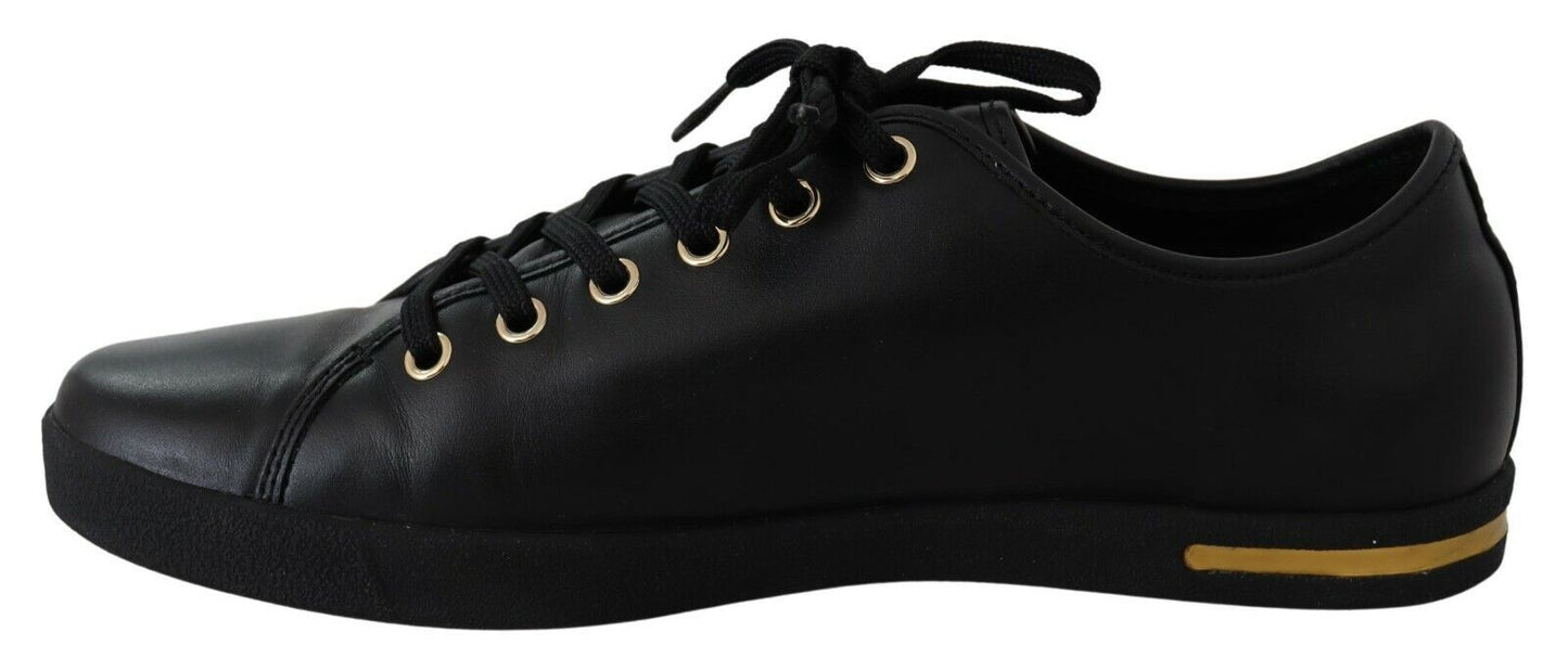 Black Gold Leather Lace Black Gold Leather Lace Shoes