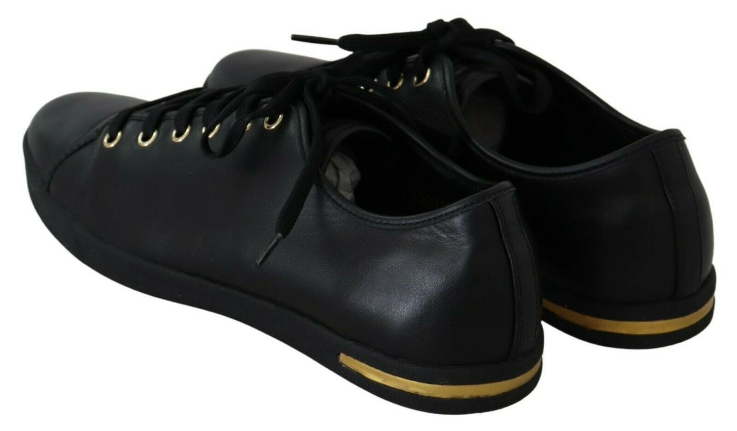 Black Gold Leather Lace Black Gold Leather Lace Shoes