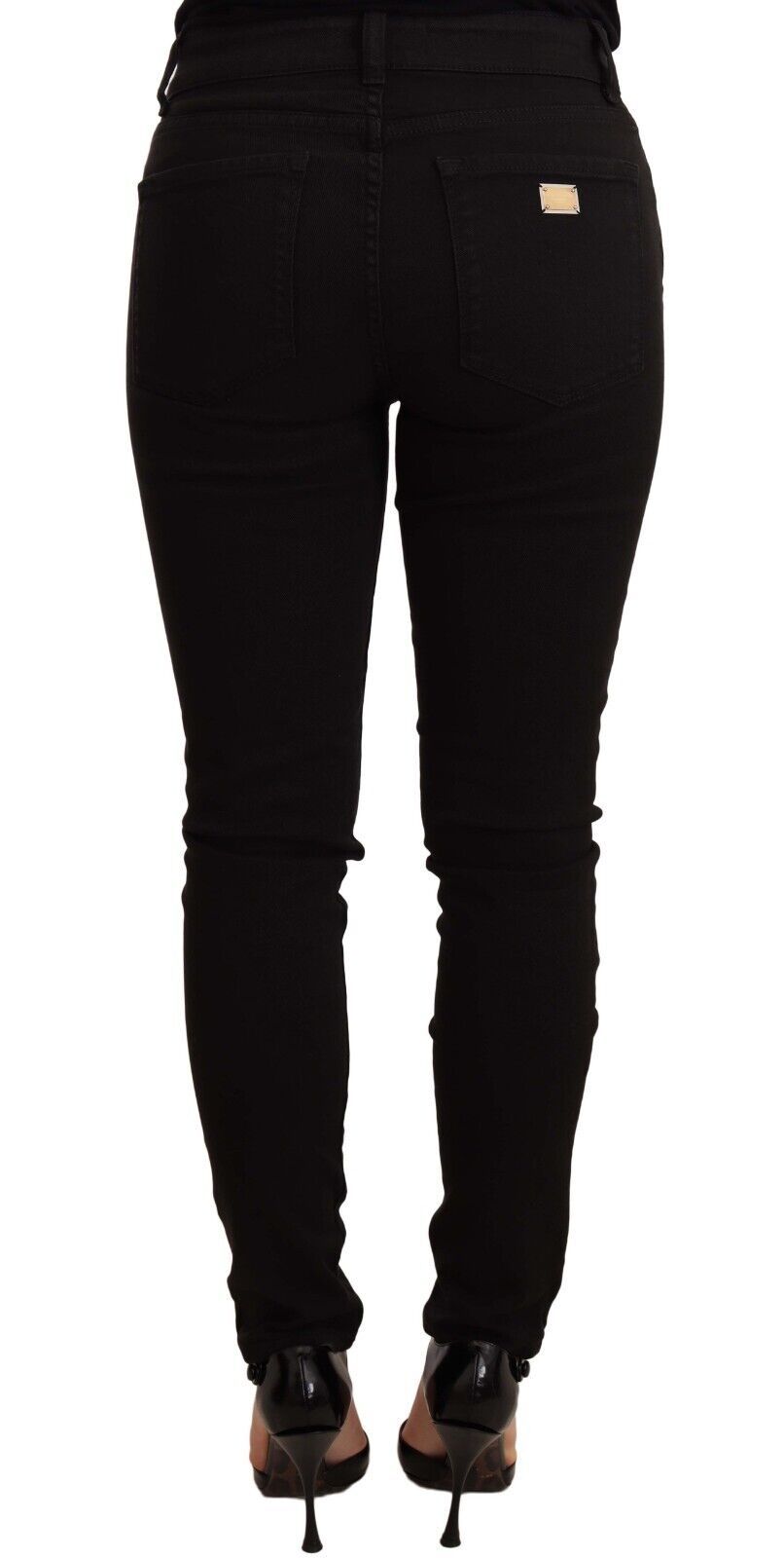 Black Slim Fit Denim Cotton Stretch Jeans