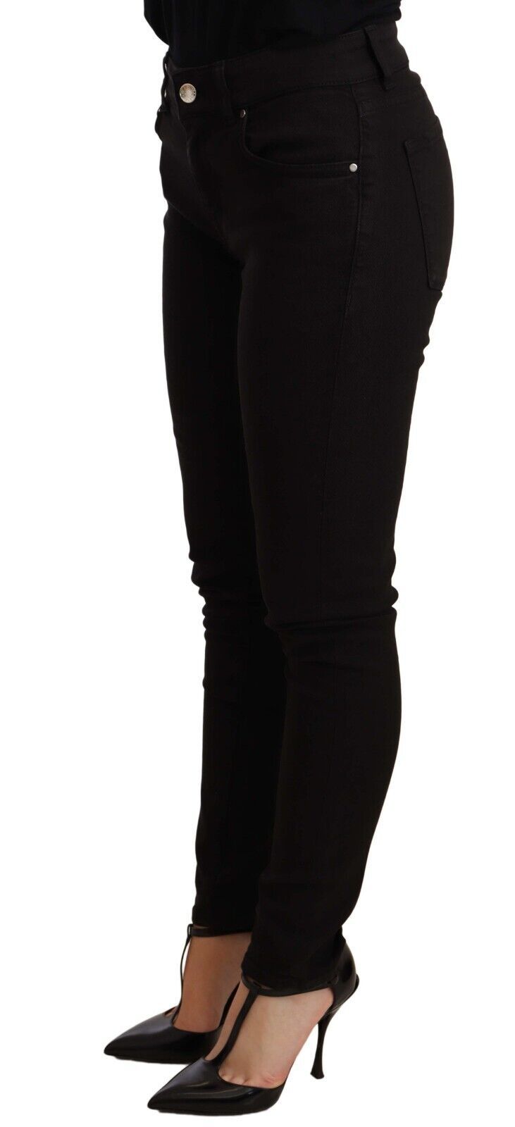 Black Slim Fit Denim Cotton Stretch Jeans