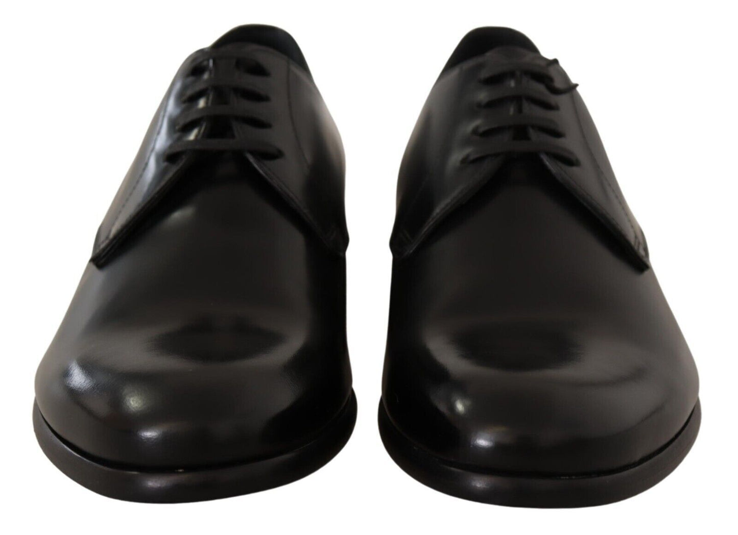 Black Leather Lace Up Men Formal Derby Shoes