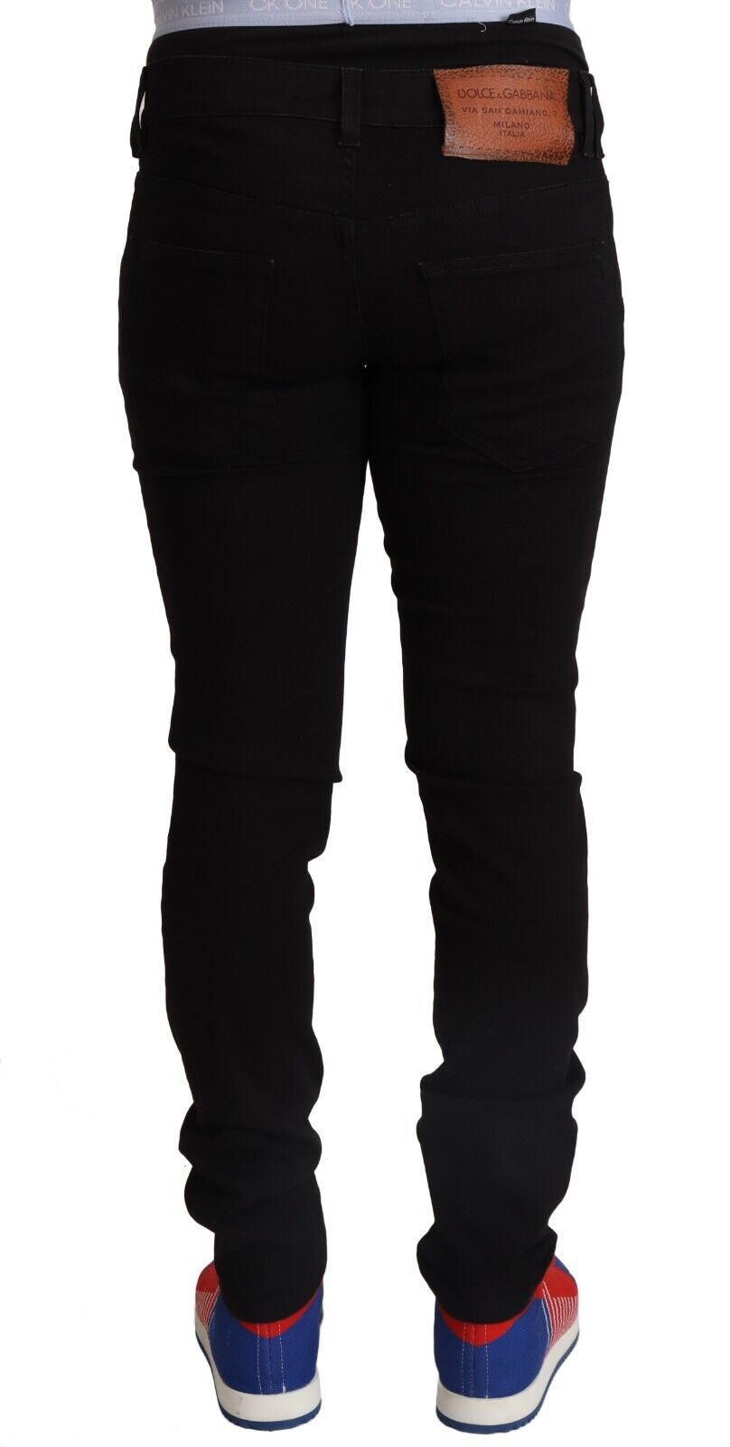 Black Cotton Skinny Men Denim Slim Fit Jeans