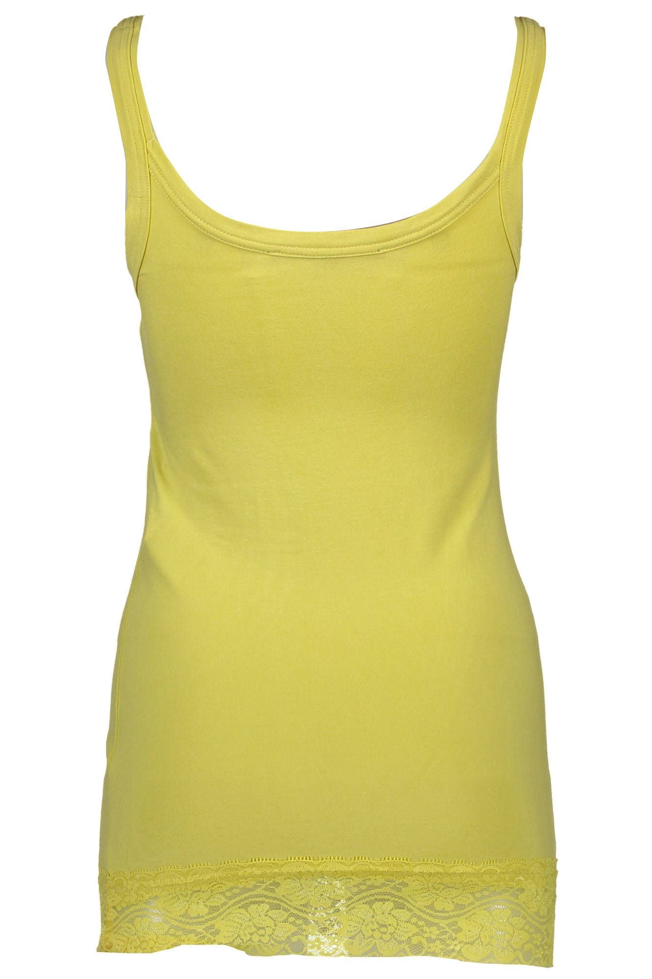 Yellow Cotton Tops & T-Shirt