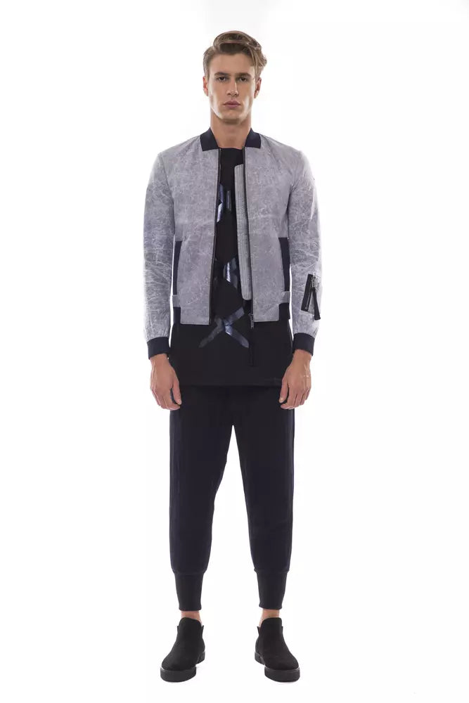 Gray Polyester Jacket