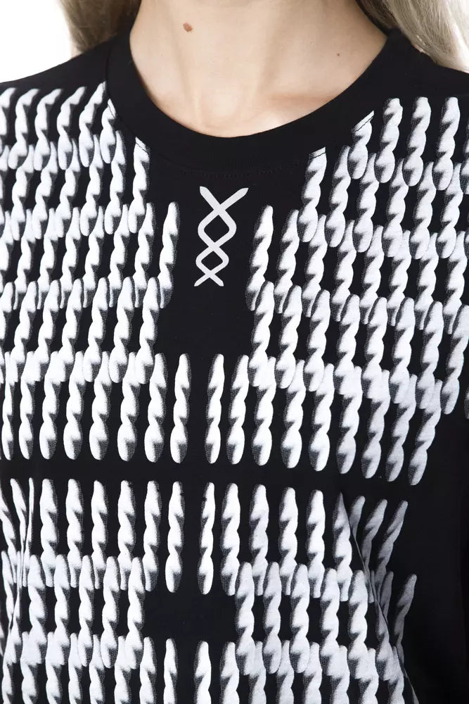 Black/White Cotton T-Shirt
