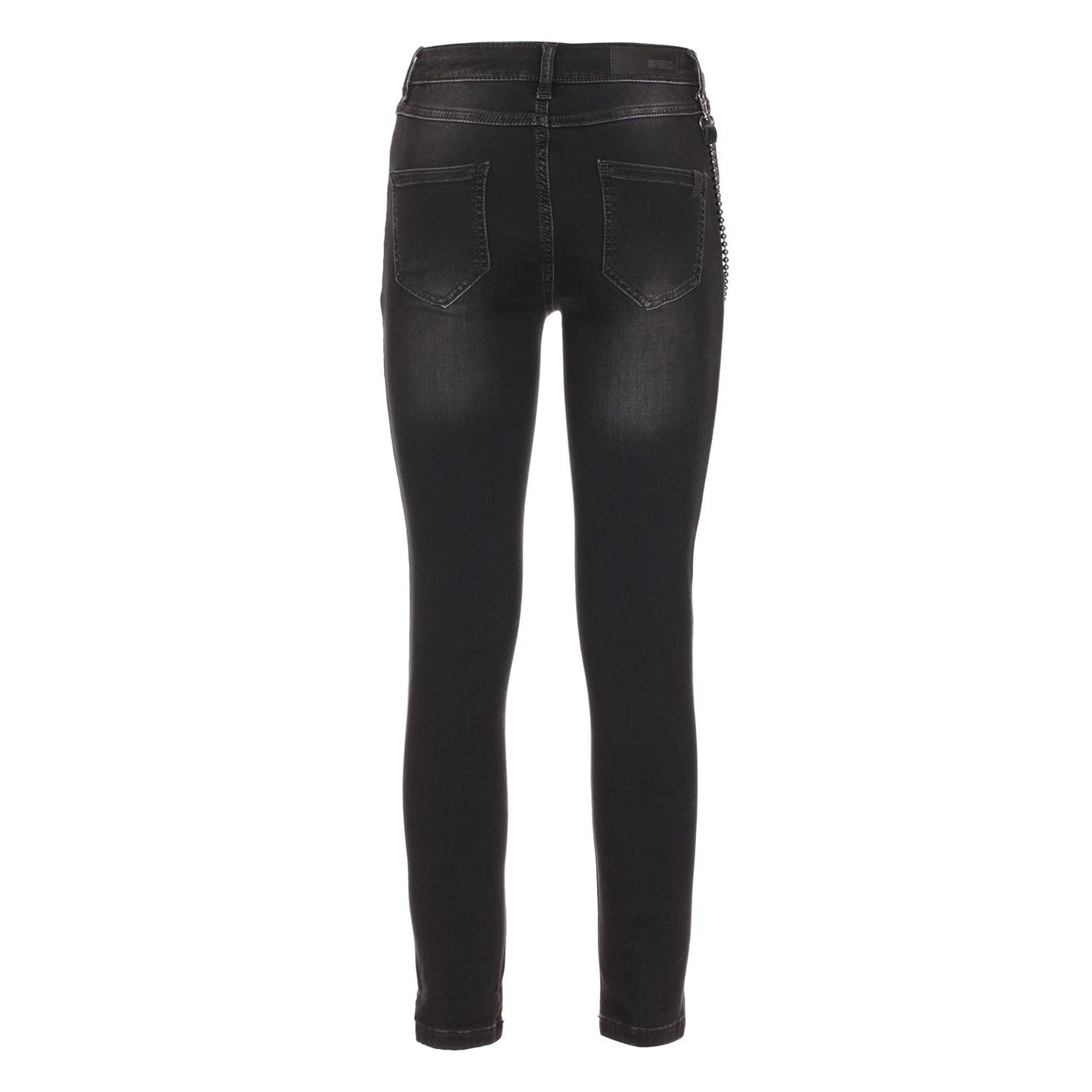 Black Cotton Jeans & Pant