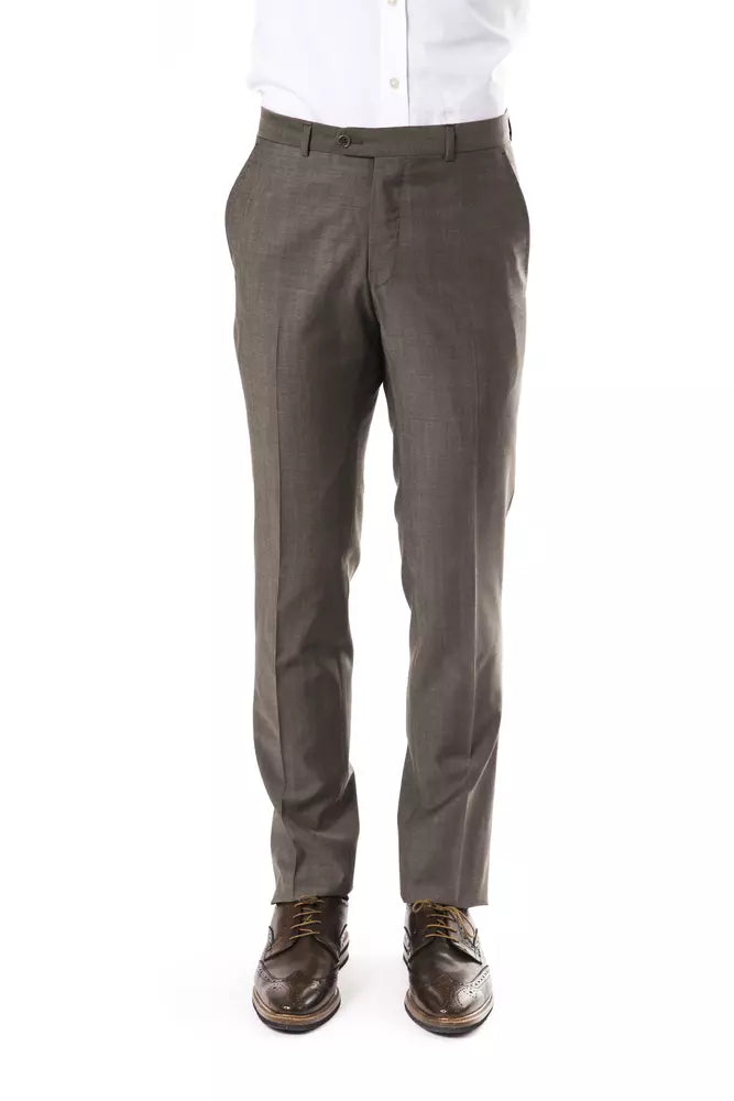 Gray Wool Jeans & Pant
