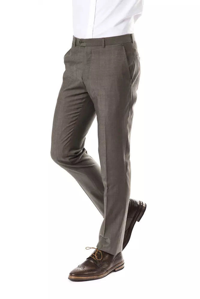 Gray Wool Jeans & Pant