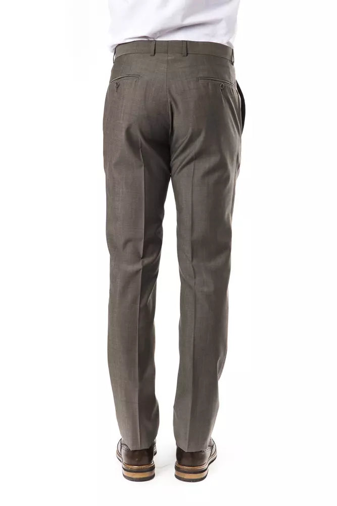 Gray Wool Jeans & Pant