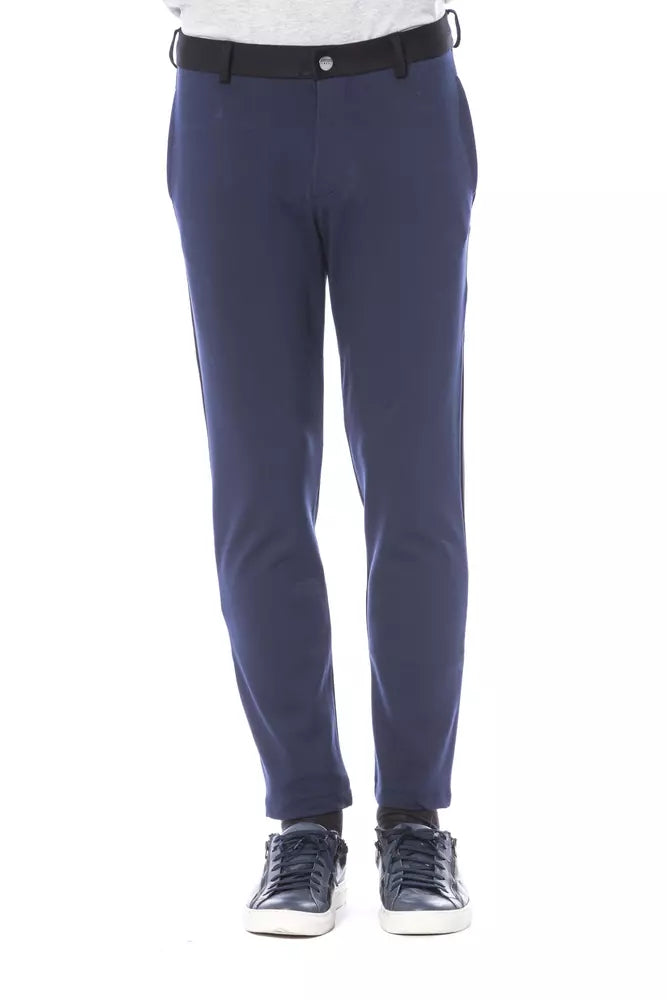 Blue Viscose Jeans & Pant