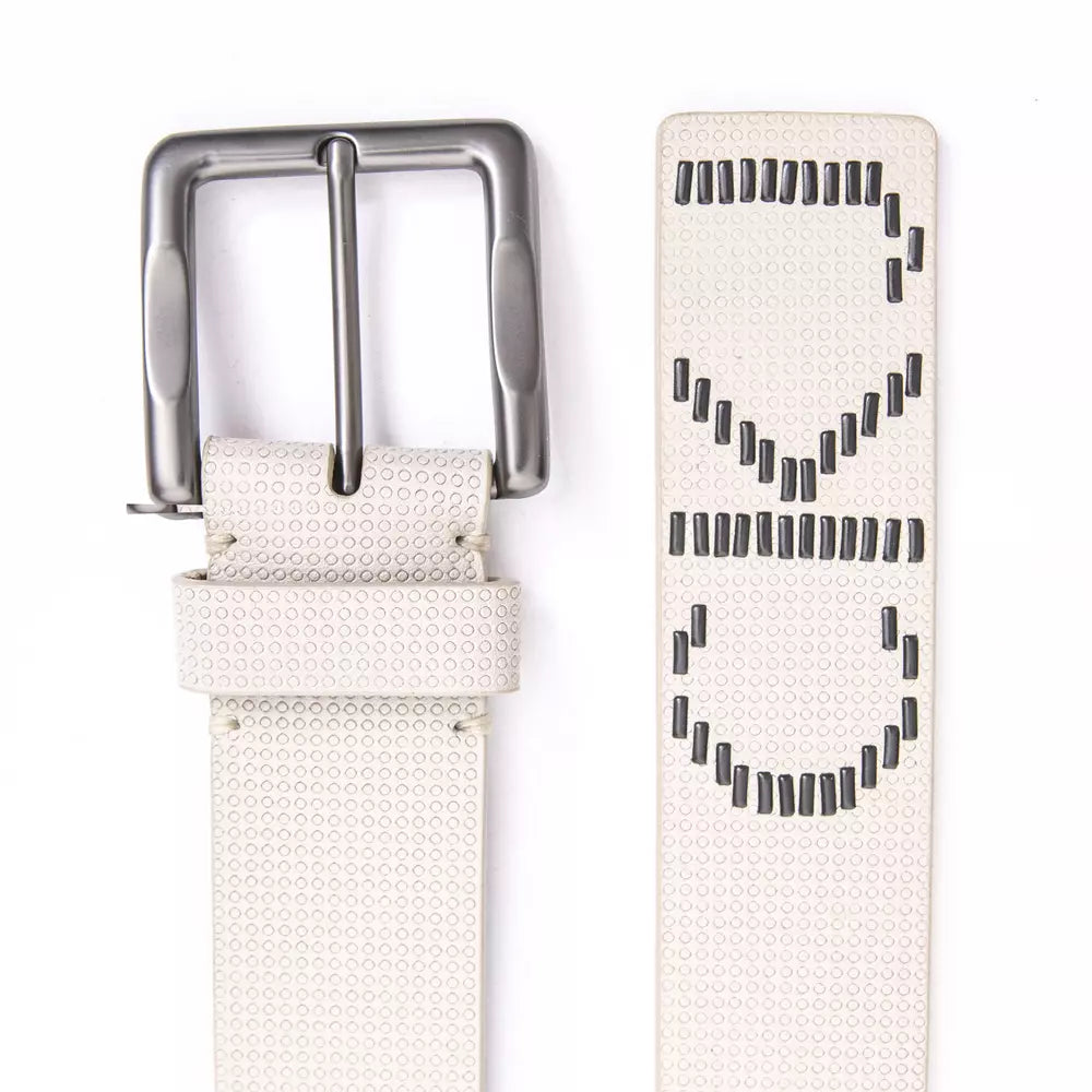 Beige Leather Belt