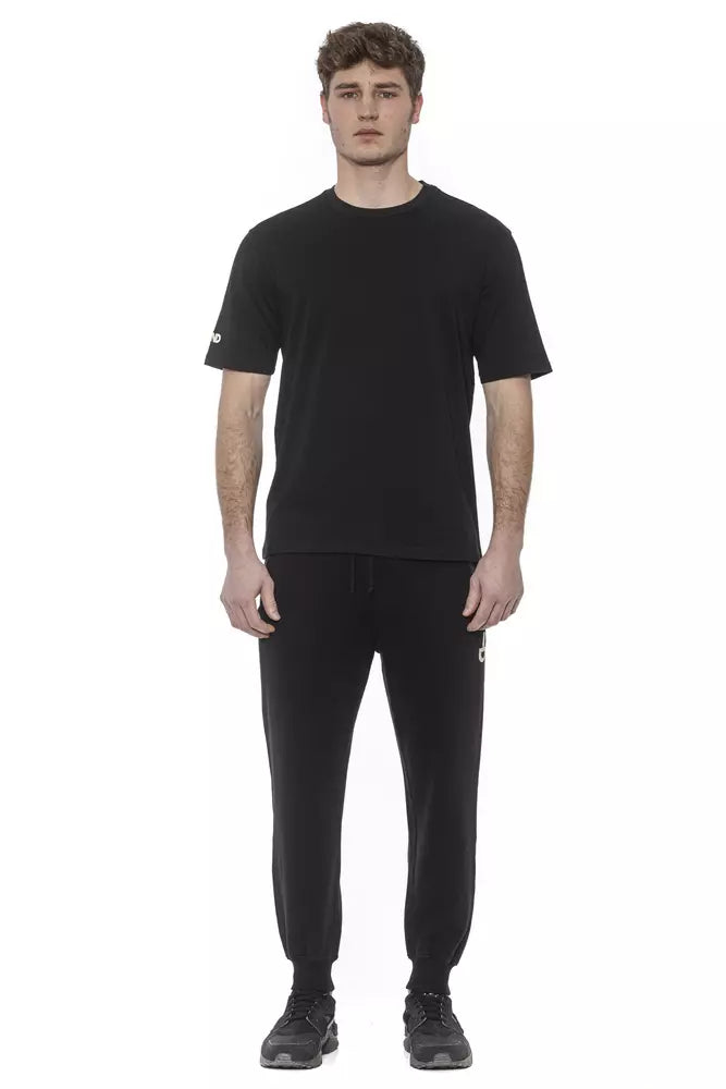 Black Cotton T-Shirt