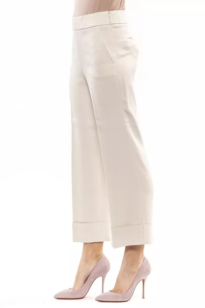 Beige Viscose Jeans & Pant
