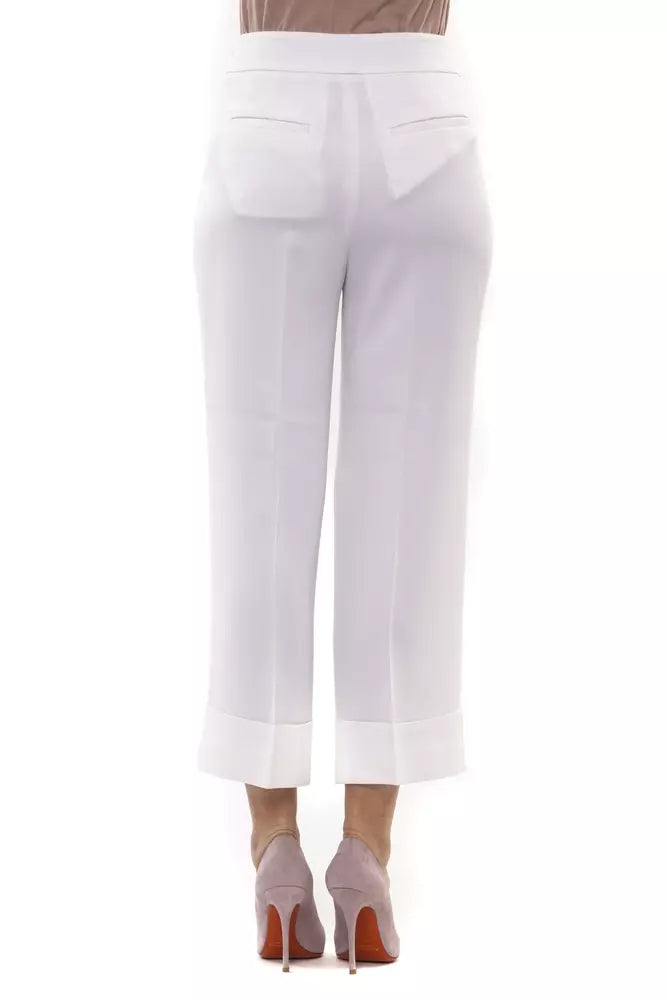 White Viscose Jeans & Pant