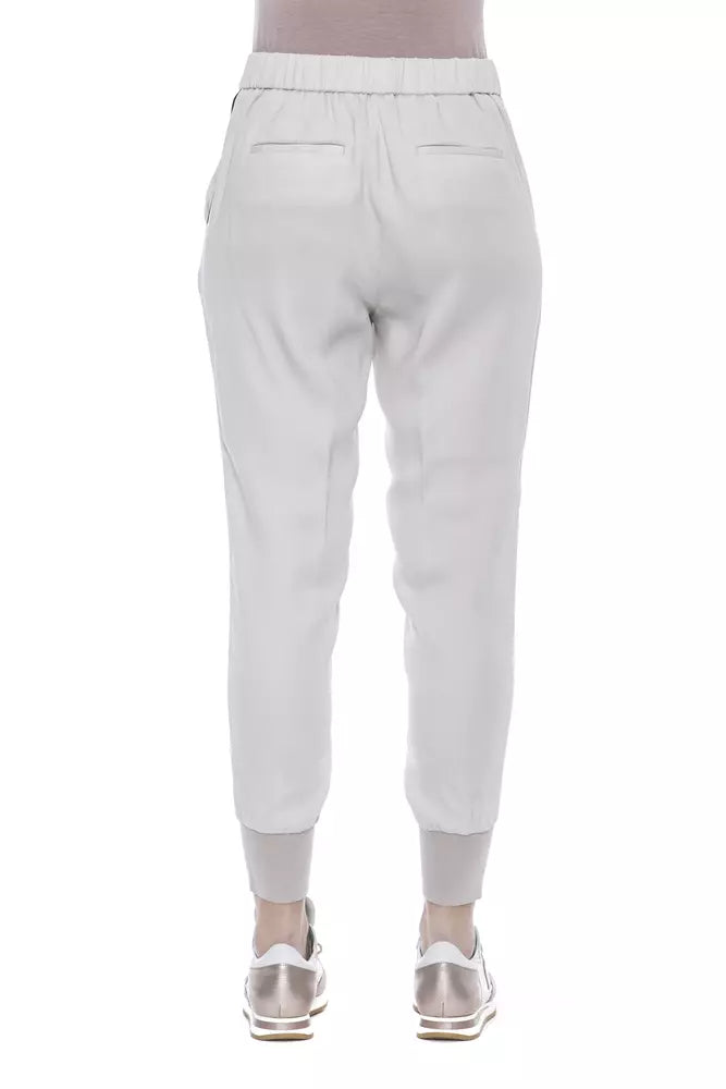 Beige Viscose Jeans & Pant