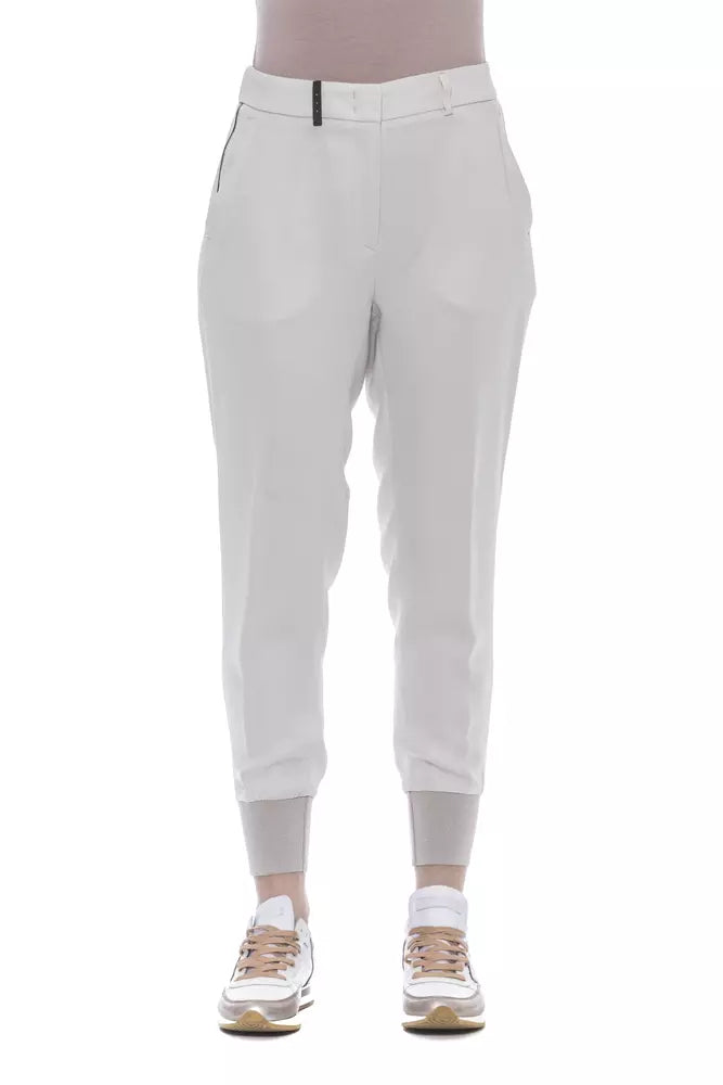 Beige Viscose Jeans & Pant