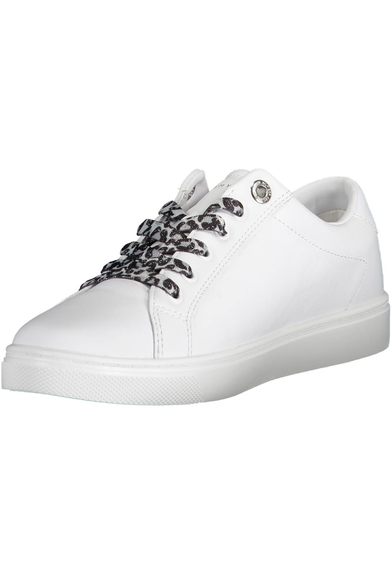 White Polyester Sneaker