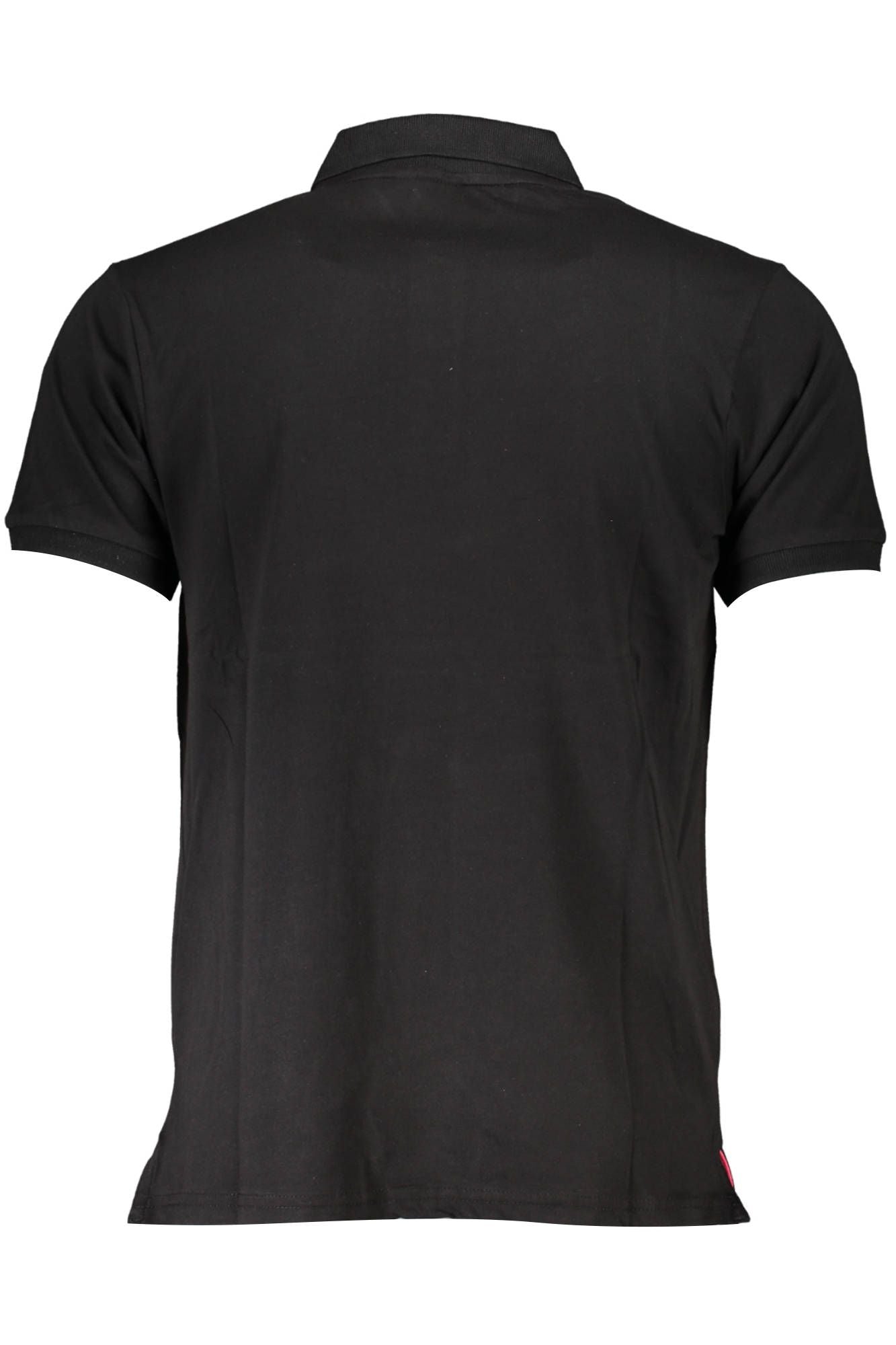 Black Cotton Polo Shirt