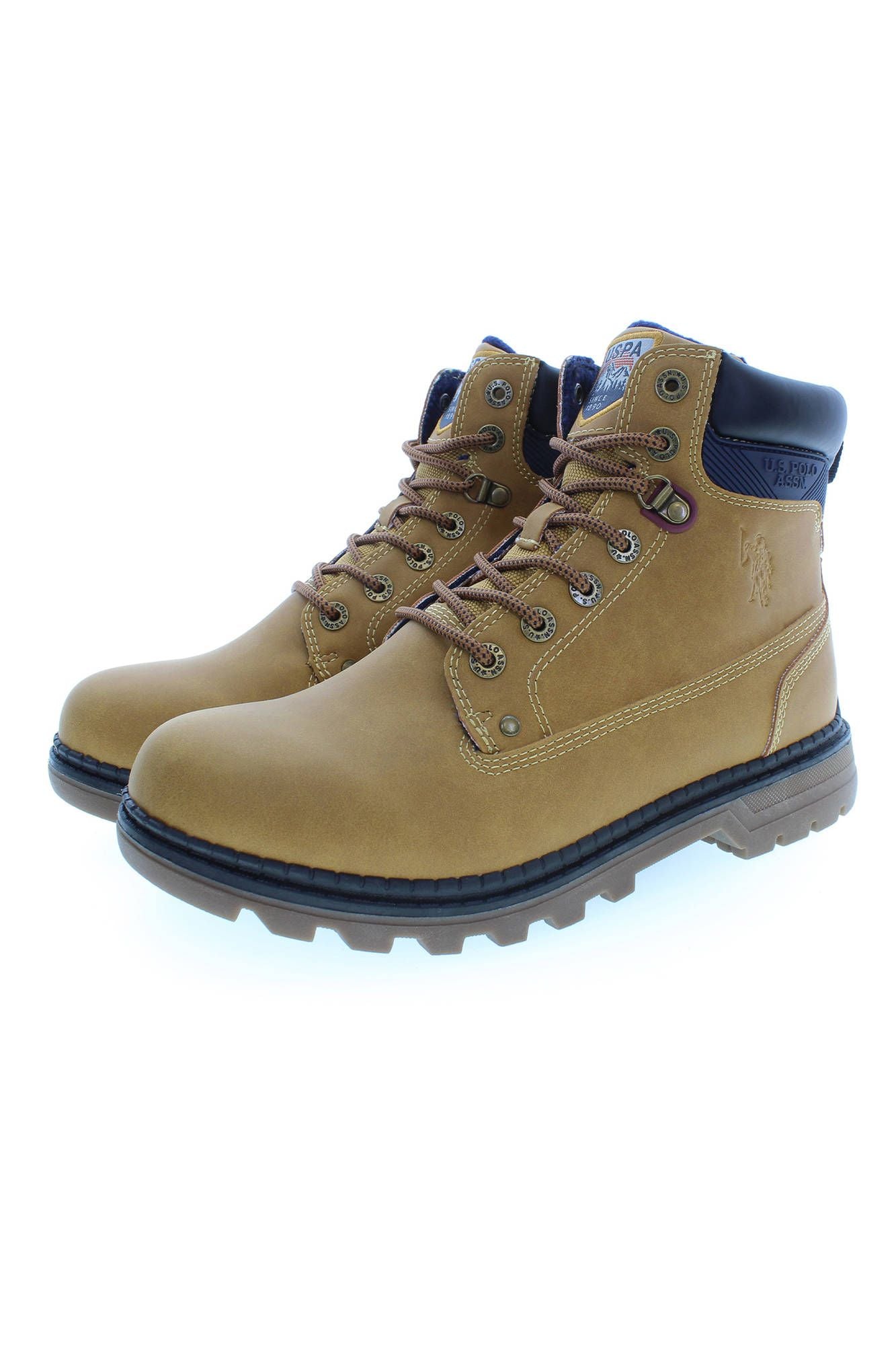 Beige Polyester Boot