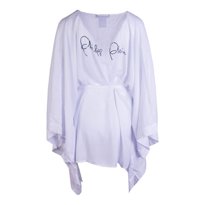 White Caftan with Black Crystal Logo