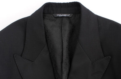 Black wool silk SICILIA blazer