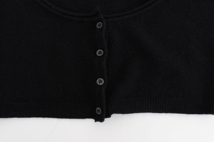 Black Cashmere Cardigan Sweater