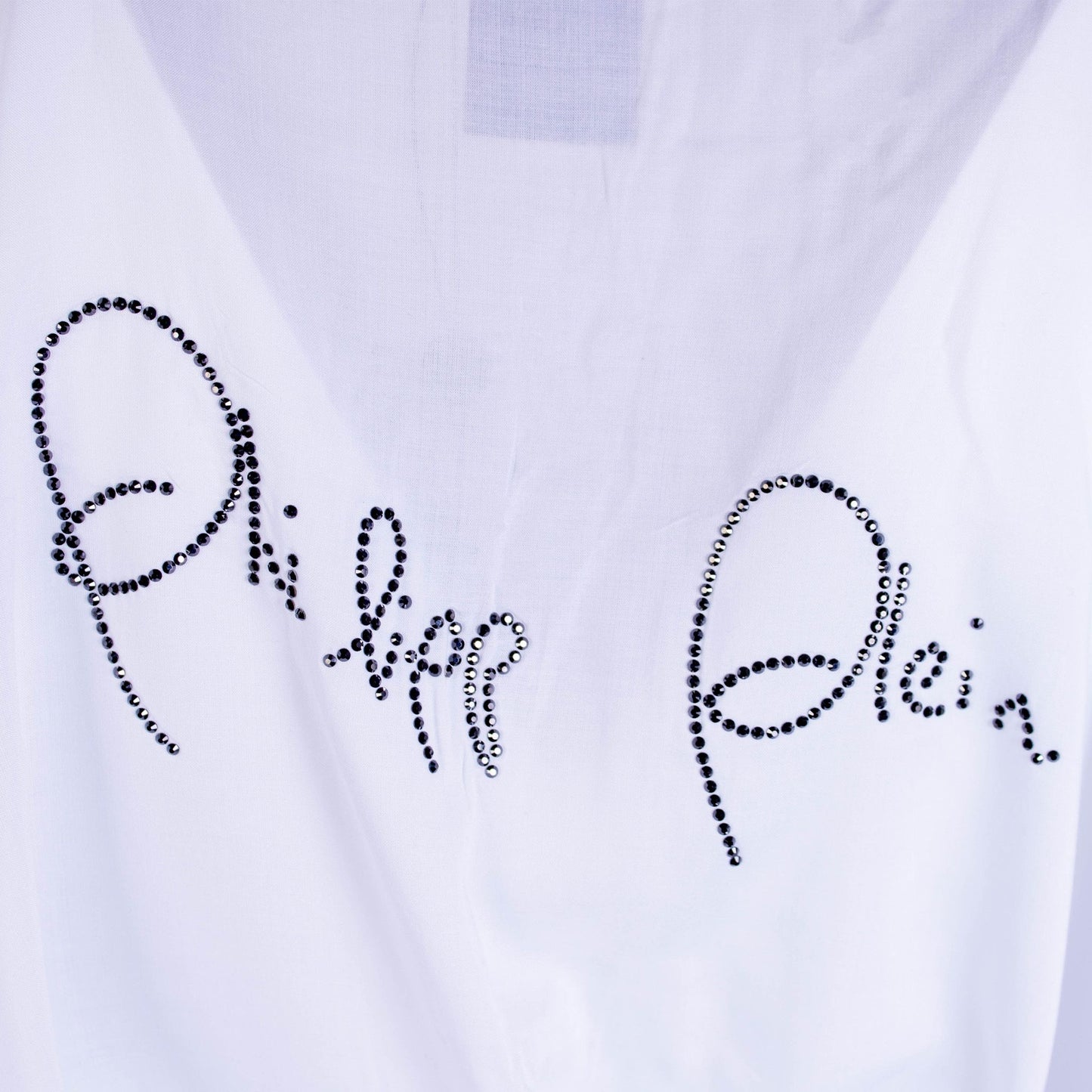 White Caftan with Black Crystal Logo