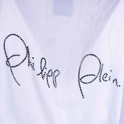 White Caftan with Black Crystal Logo