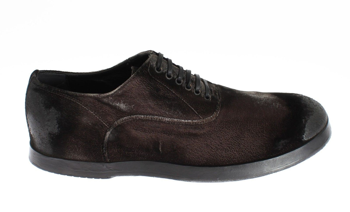 Brown Velvet Casual Mens Laceups Shoes